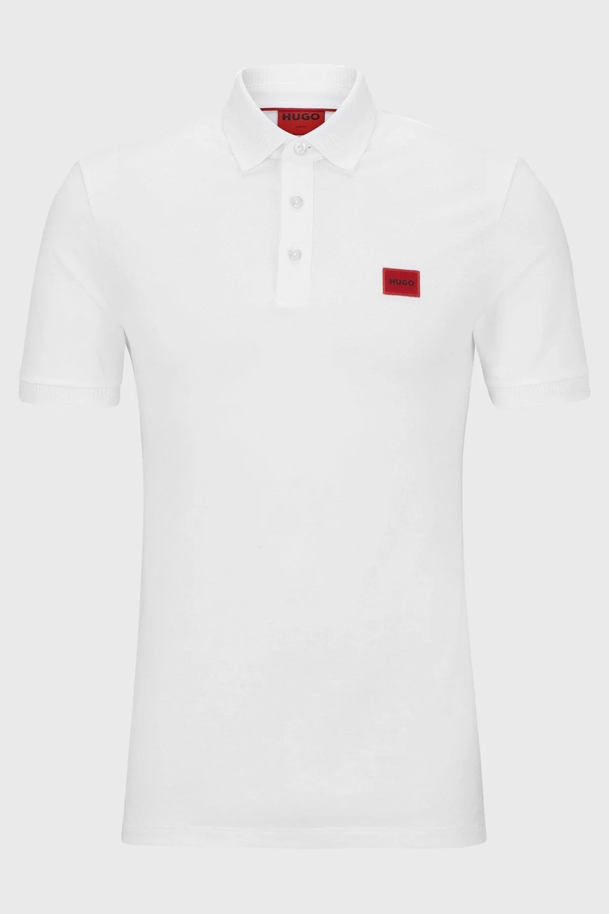 Hugo % 100 Pamuk Regular Fit Düğmeli Erkek Polo Yaka T Shirt 50490770 100 BEYAZ - 5