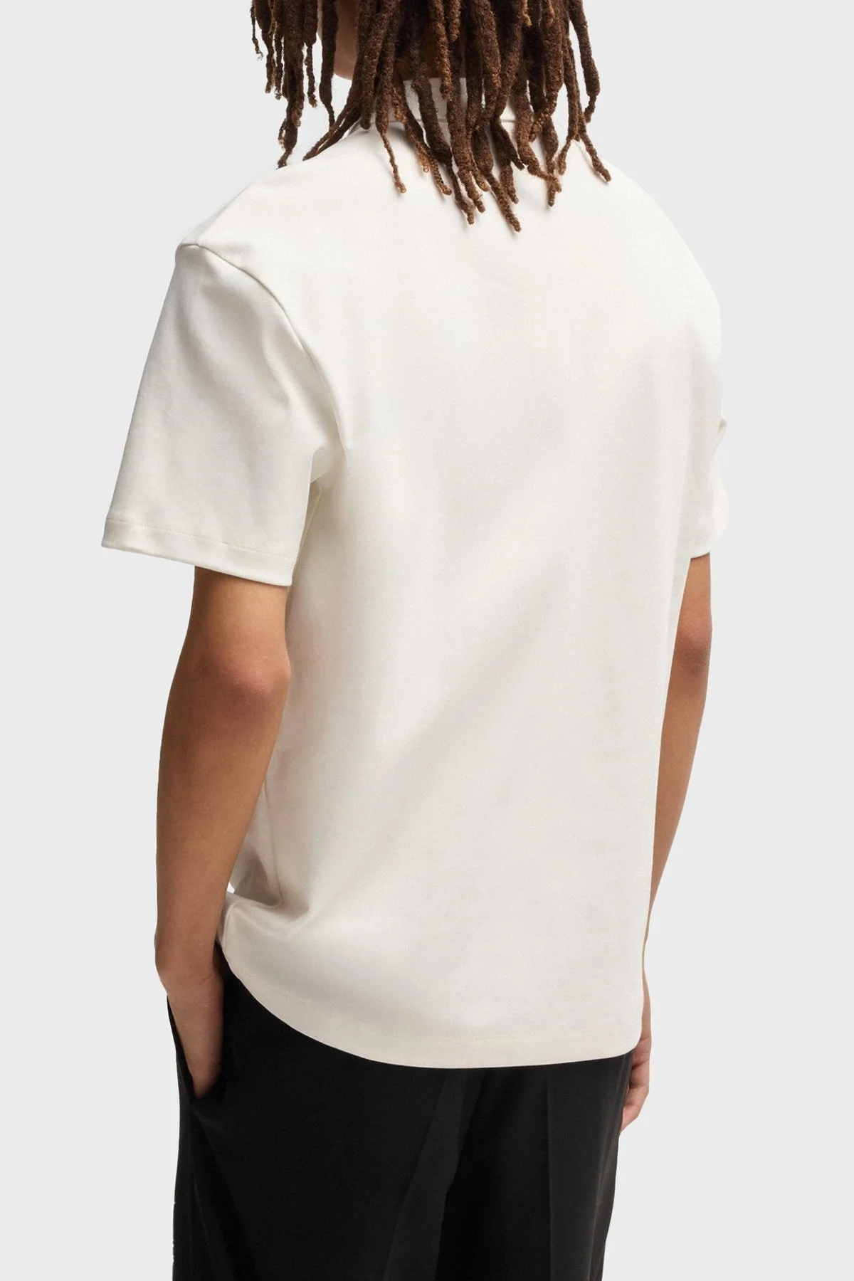 Hugo % 100 Pamuk Regular Fit Düğmeli Erkek Polo Yaka T Shirt 50517638 102 BEYAZ - 3