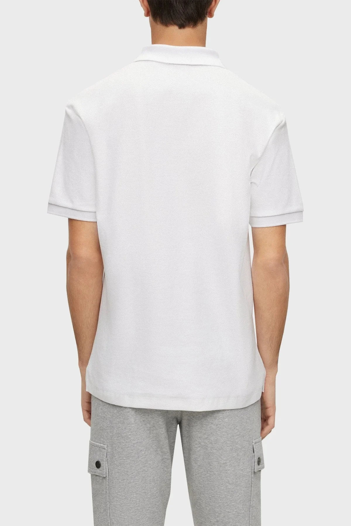 Hugo % 100 Pamuk Regular Fit Düğmeli Polo Erkek T Shirt 50488854 100 BEYAZ - 4