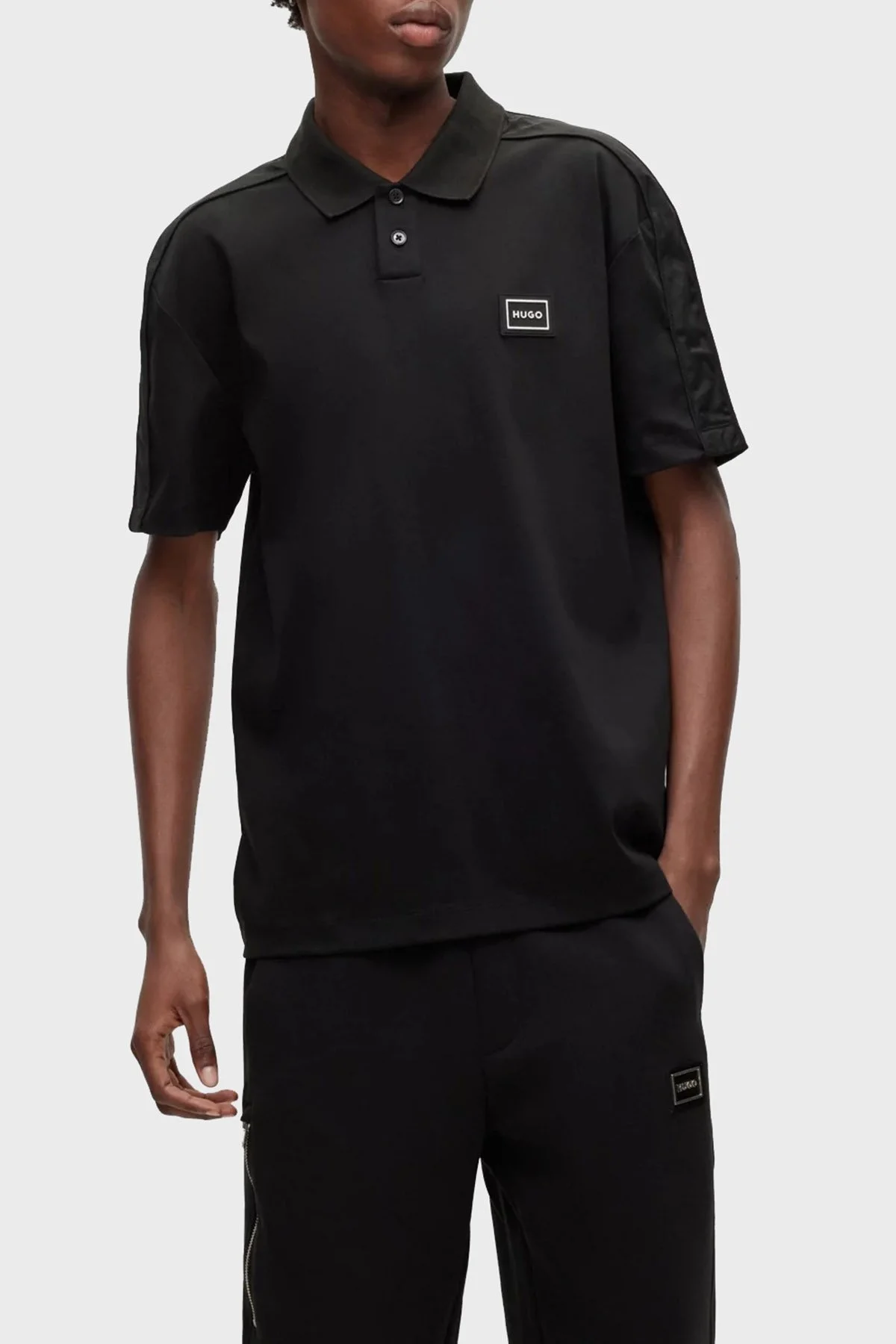 Hugo % 100 Pamuk Regular Fit Erkek Polo T Shirt 50488903 001 SİYAH - 1