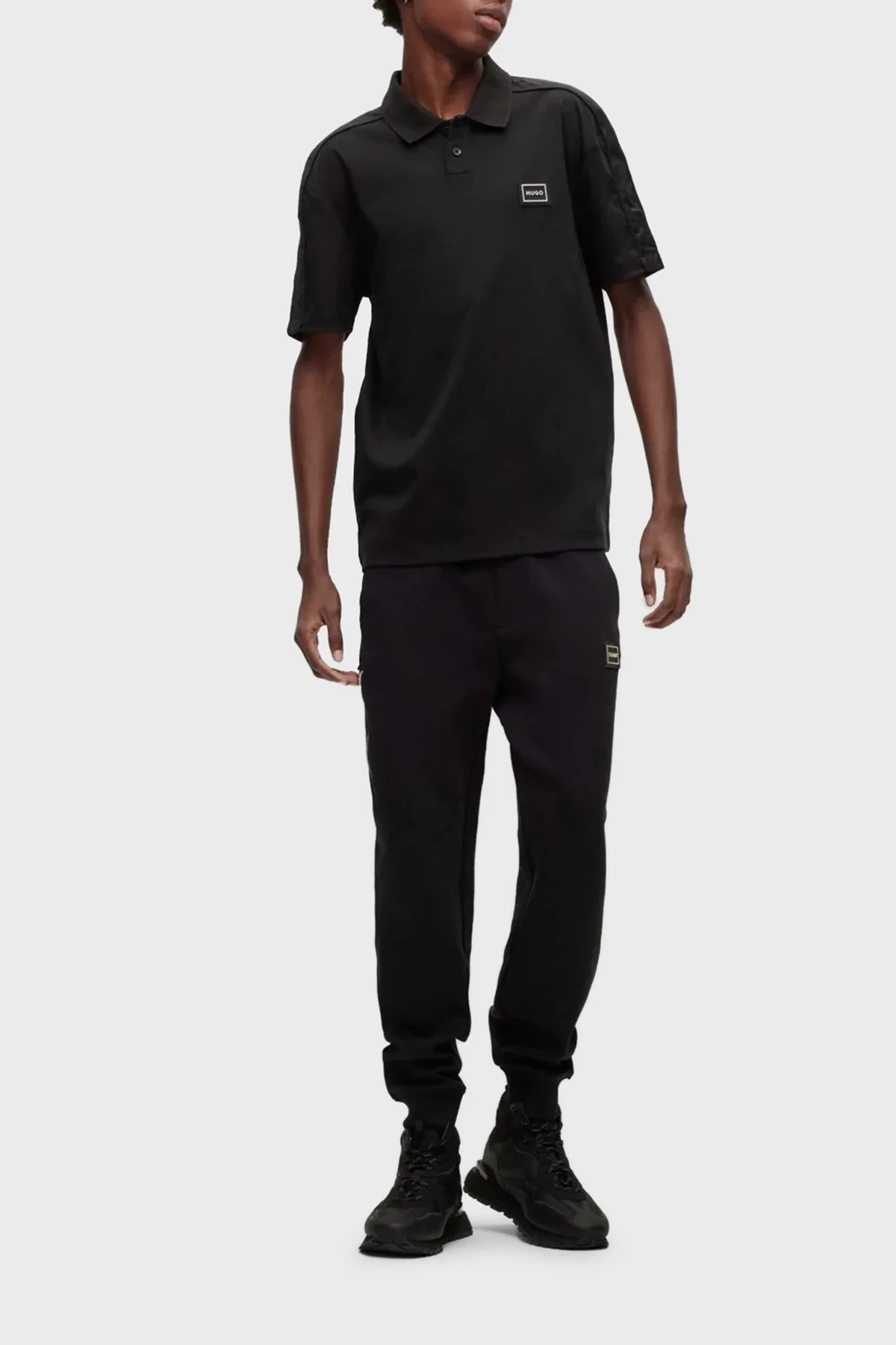 Hugo % 100 Pamuk Regular Fit Erkek Polo T Shirt 50488903 001 SİYAH - 3