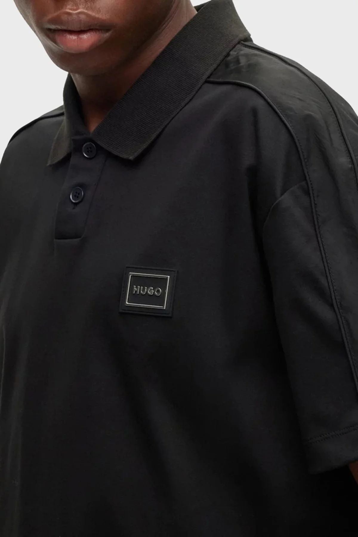 Hugo % 100 Pamuk Regular Fit Erkek Polo T Shirt 50488903 001 SİYAH - 4