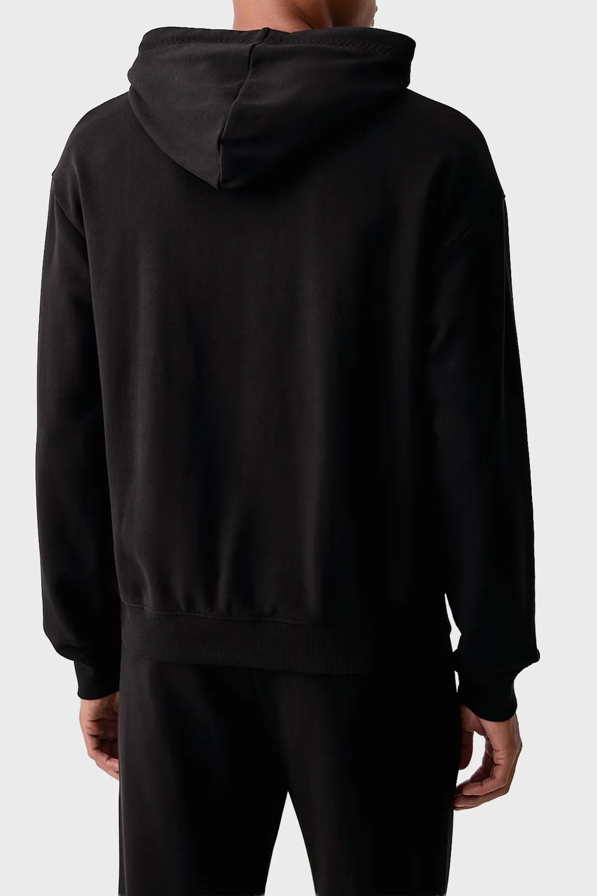 Hugo %100 Pamuk Relaxed Fit Bisiklet Yaka Logo Baskılı Erkek Sweat 50568110 001 Siyah - 3