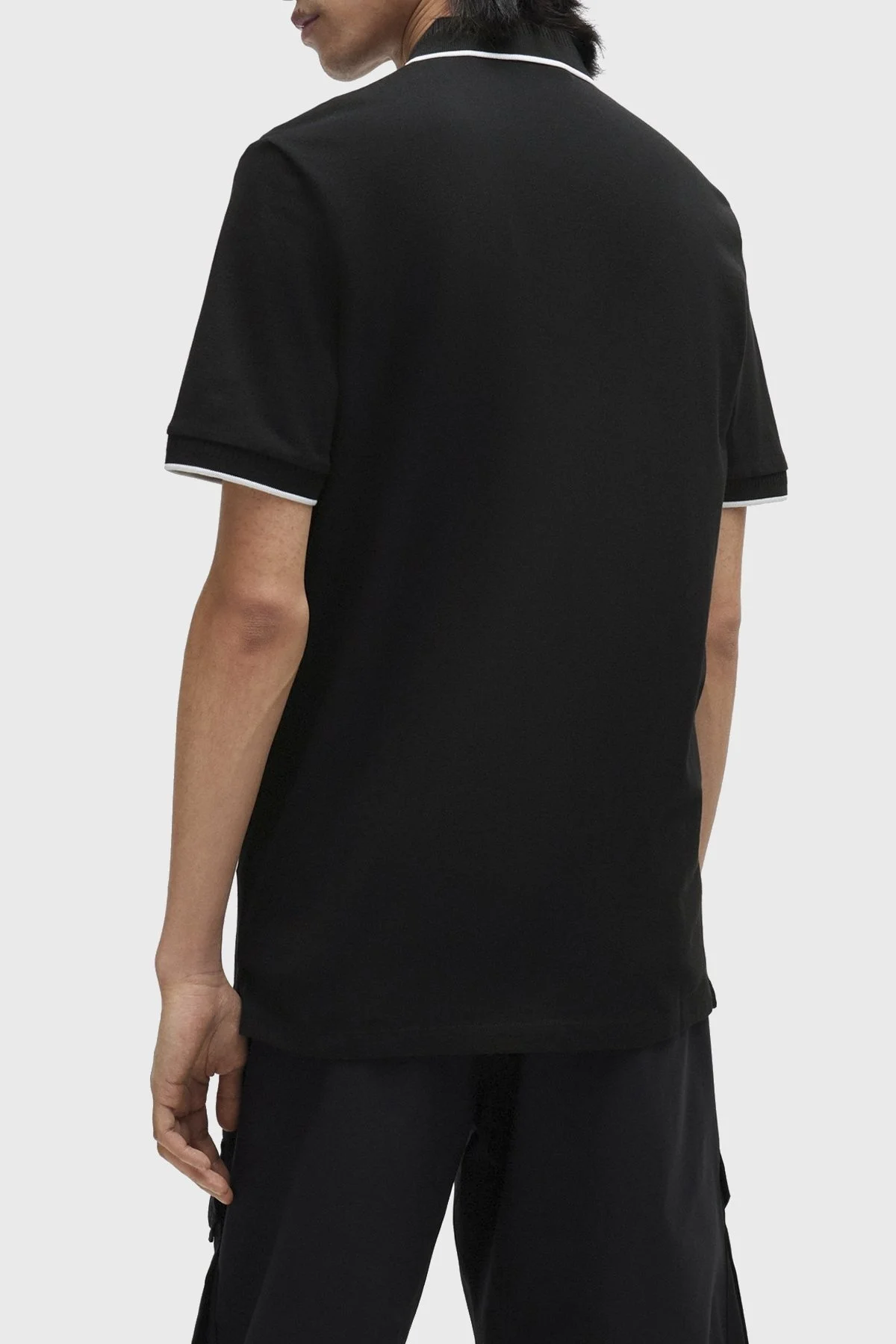 Hugo % 100 Pamuk Slim Fit Erkek Polo Yaka T Shirt 50490775 002 SİYAH - 4