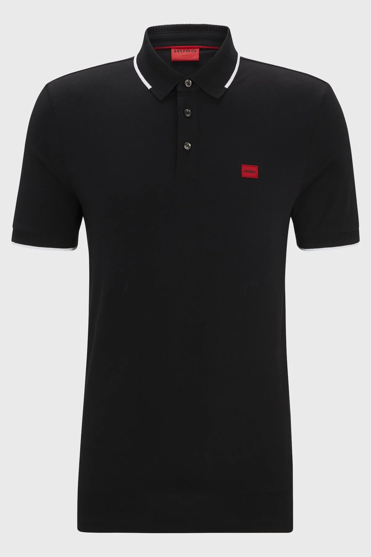 Hugo % 100 Pamuk Slim Fit Erkek Polo Yaka T Shirt 50490775 002 SİYAH - 5