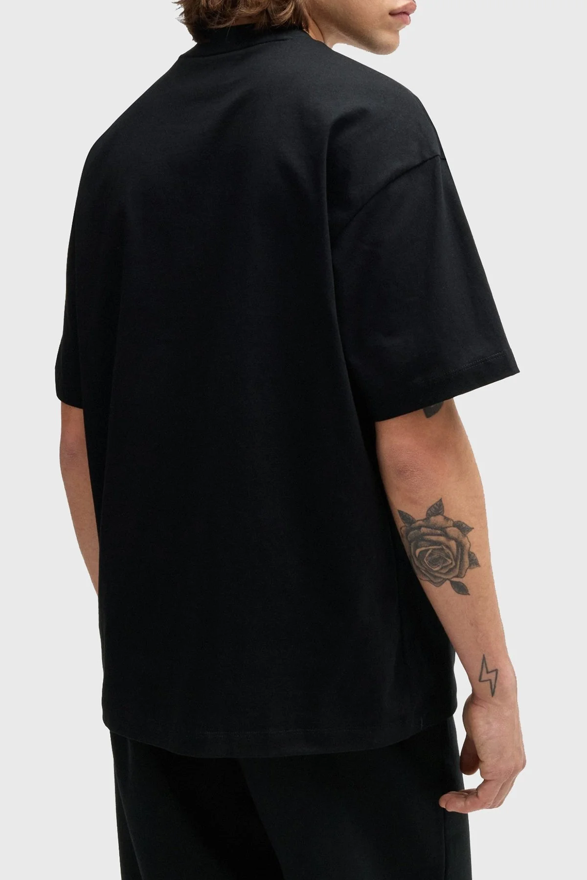 Hugo % 100 Pamuklu Regular Fit Erkek T Shirt 50518963 001 SİYAH - 7