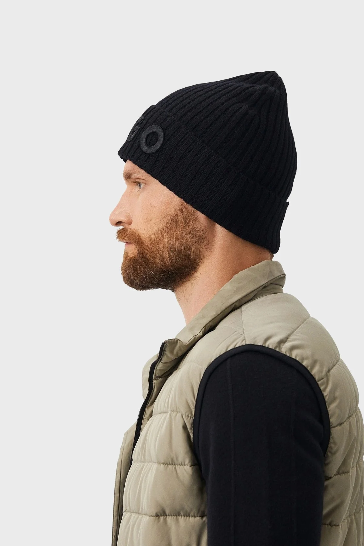 Hugo % 100 Yün Nakış Logo İşlemeli Örme Erkek Bere 50495778 001 SİYAH - 3