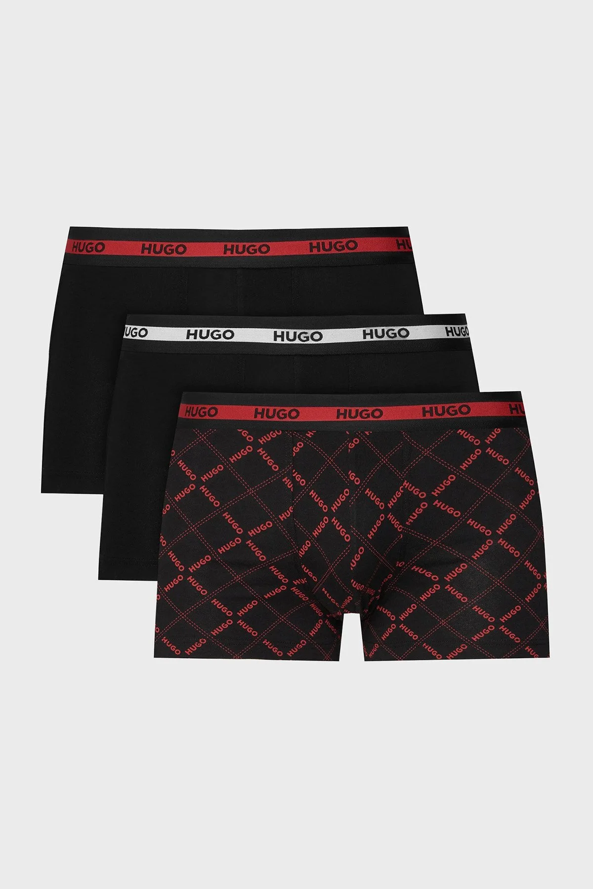 Hugo 3 Pack Logolu Erkek Boxer 50545668 997 Siyah - 1