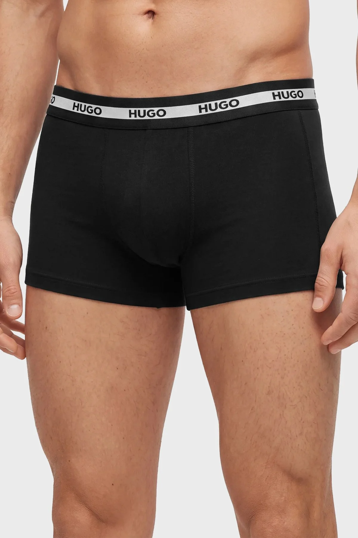 Hugo 3 Pack Logolu Erkek Boxer 50545668 997 Siyah - 2
