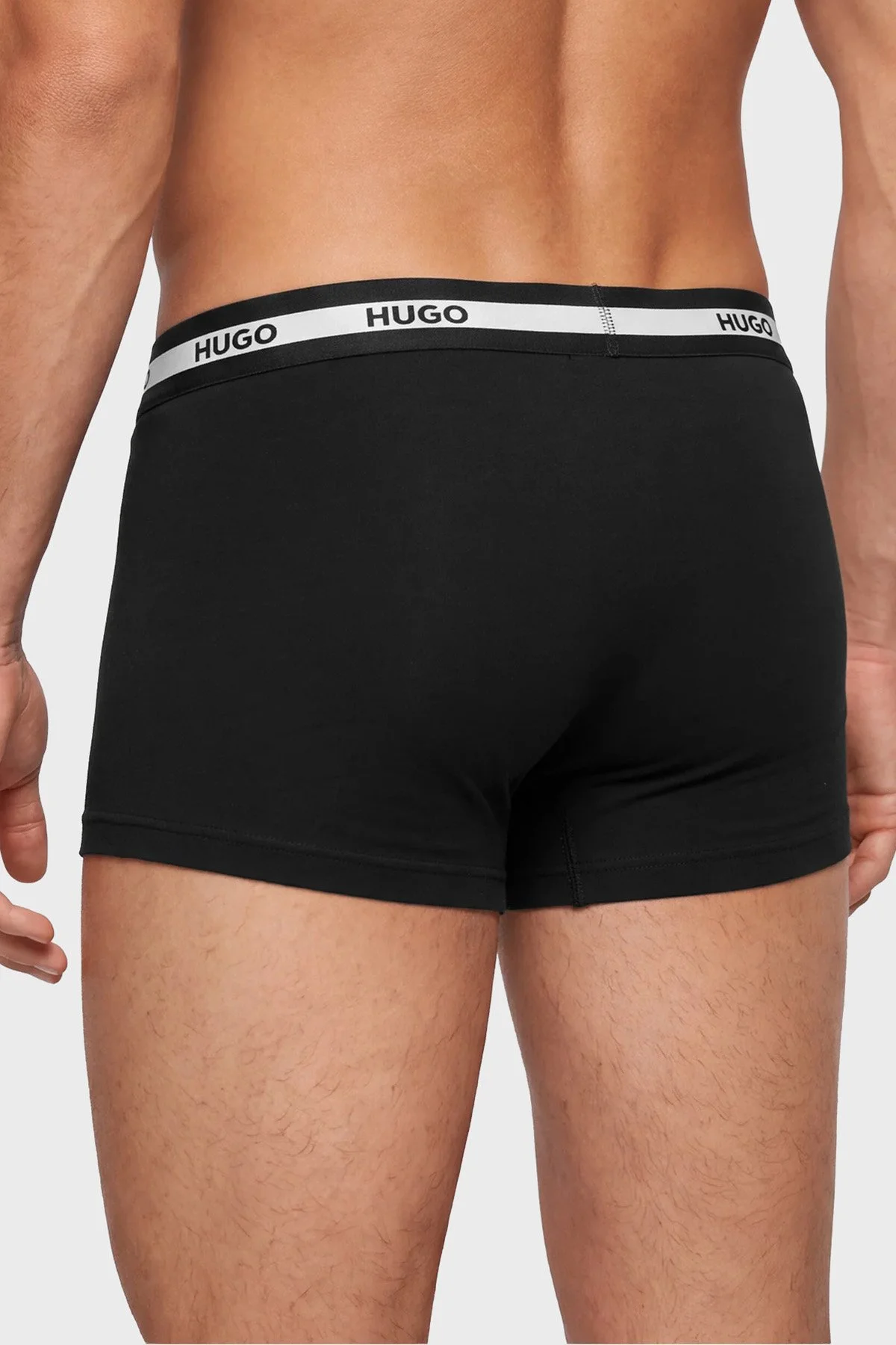 Hugo 3 Pack Logolu Erkek Boxer 50545668 997 Siyah - 3