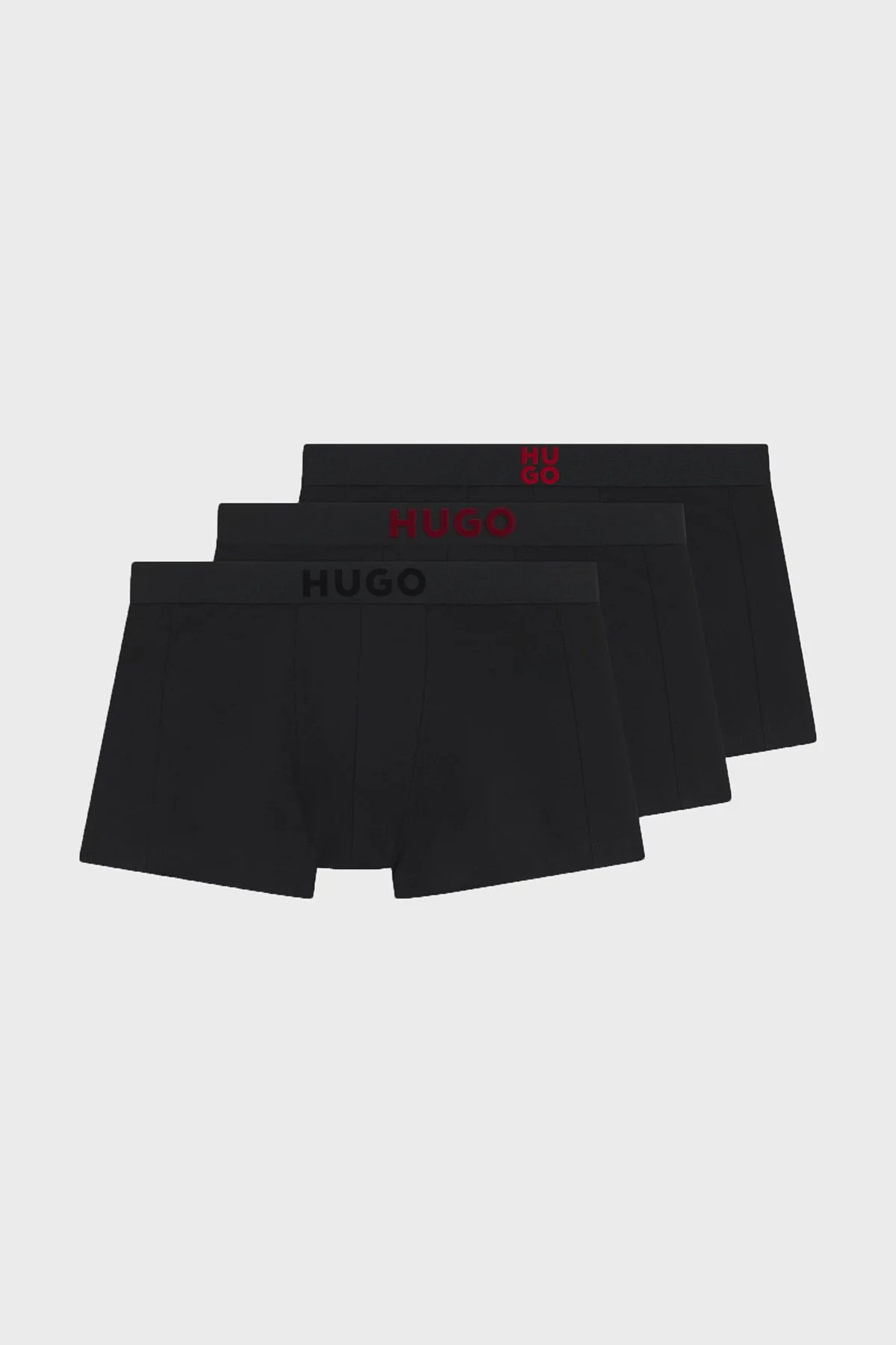 Hugo 3 Pack Logolu Erkek Boxer 50570931 962 Siyah - 1