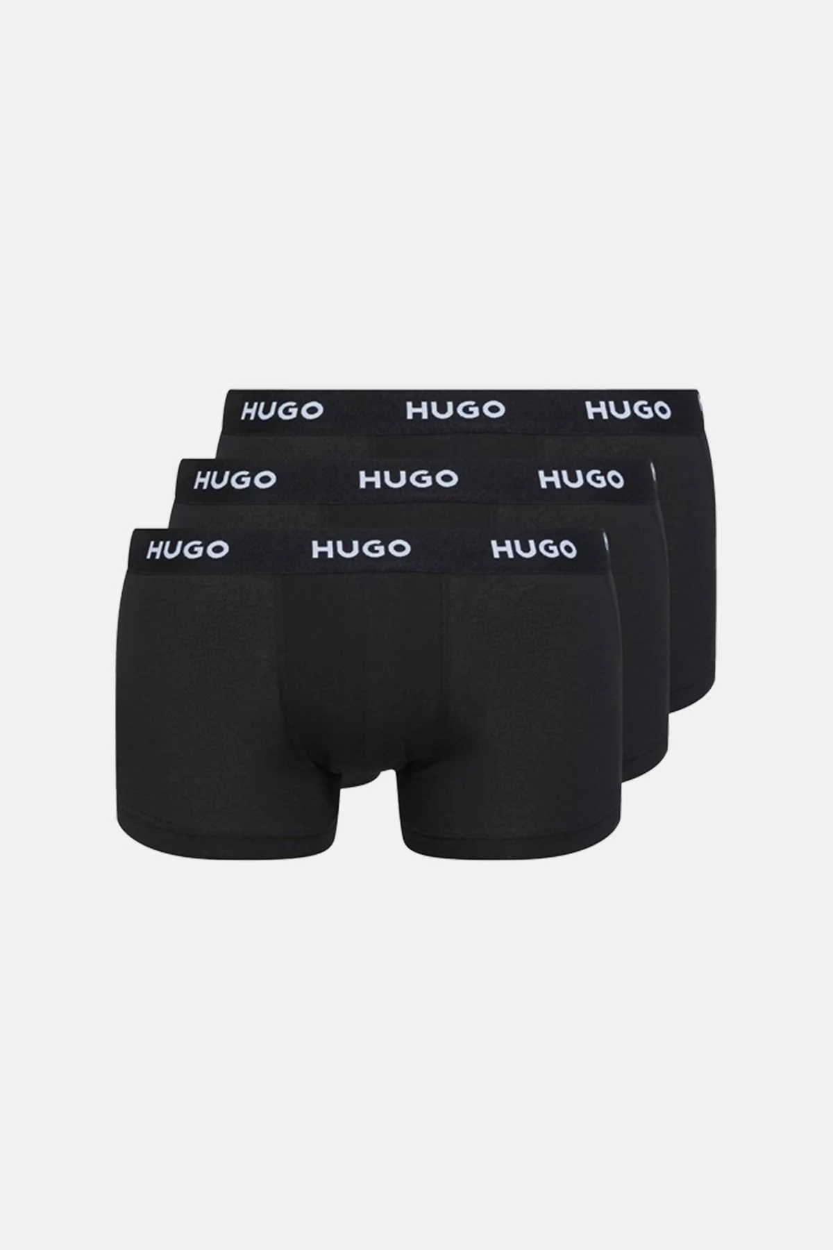 Hugo 3 Pack Pamuklu Logo Şeritli Erkek Boxer 50469786 001 SİYAH - 6