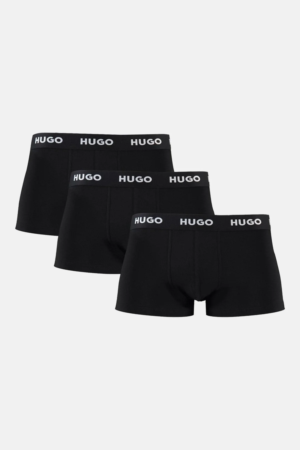 Hugo 3 Pack Pamuklu Logo Şeritli Erkek Boxer 50469786 001 SİYAH - 10