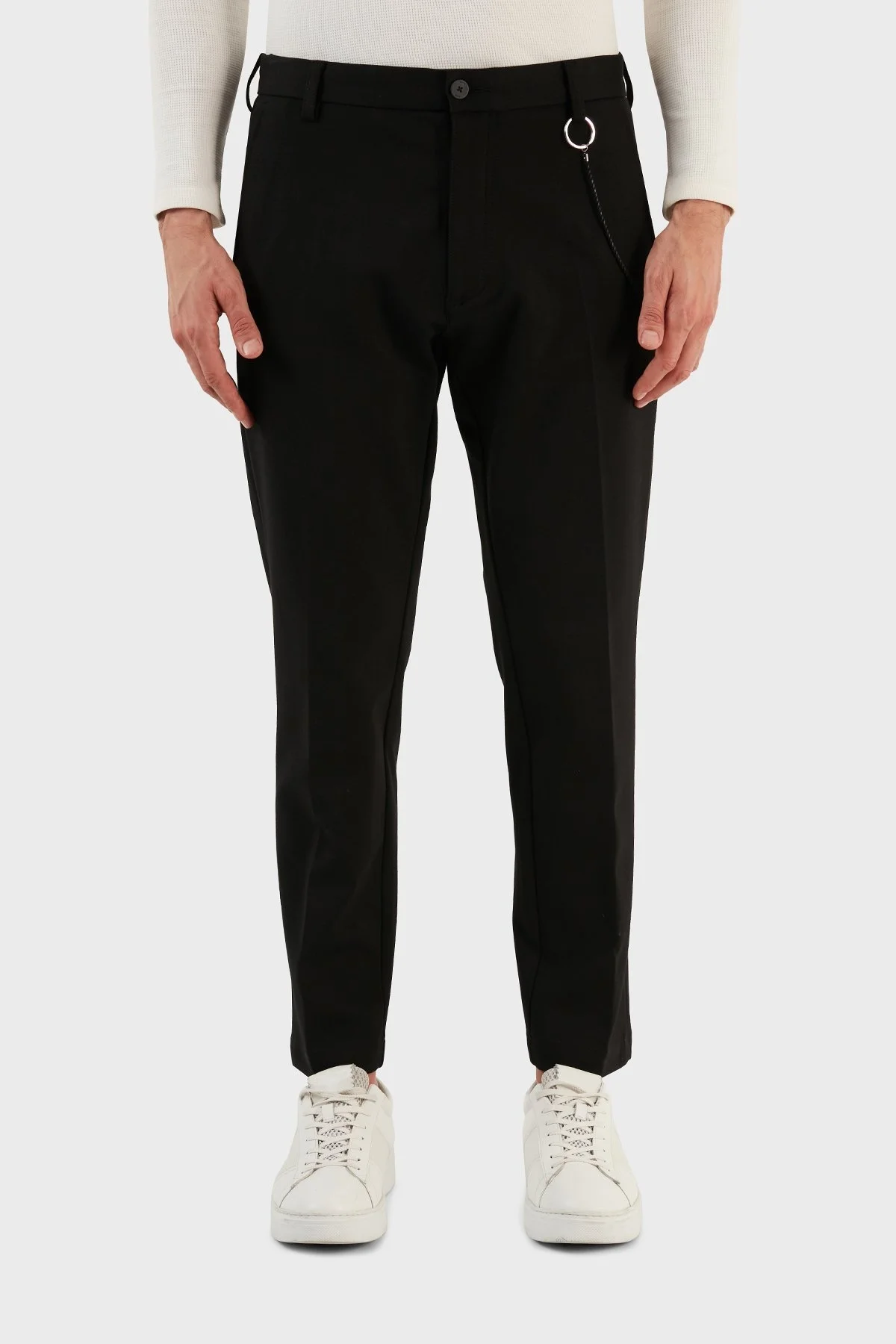 Hugo Aksesuar Detaylı Regular Fit Erkek Pantolon 50481307 001 SİYAH - 2