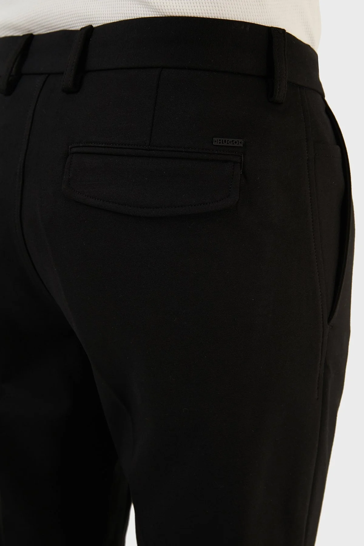 Hugo Aksesuar Detaylı Regular Fit Erkek Pantolon 50481307 001 SİYAH - 7