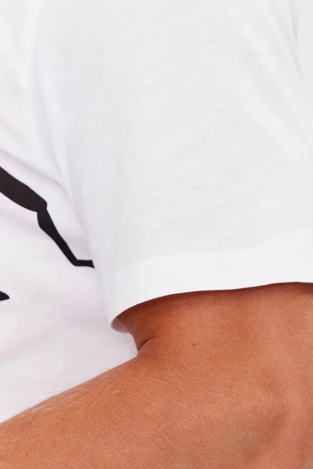 Hugo Baskılı Bisiklet Yaka Regular Fit Pamuklu Jarse Erkek T Shirt 50498196 100 BEYAZ - 5