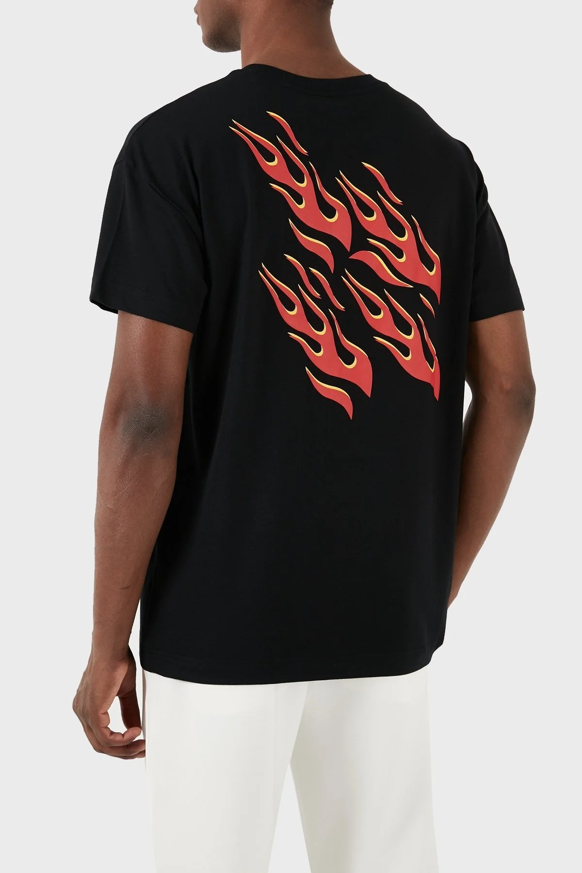 Hugo Baskılı Pamuklu Regular Fit Bisiklet Yaka Erkek T Shirt 50510472 001 SİYAH - 2