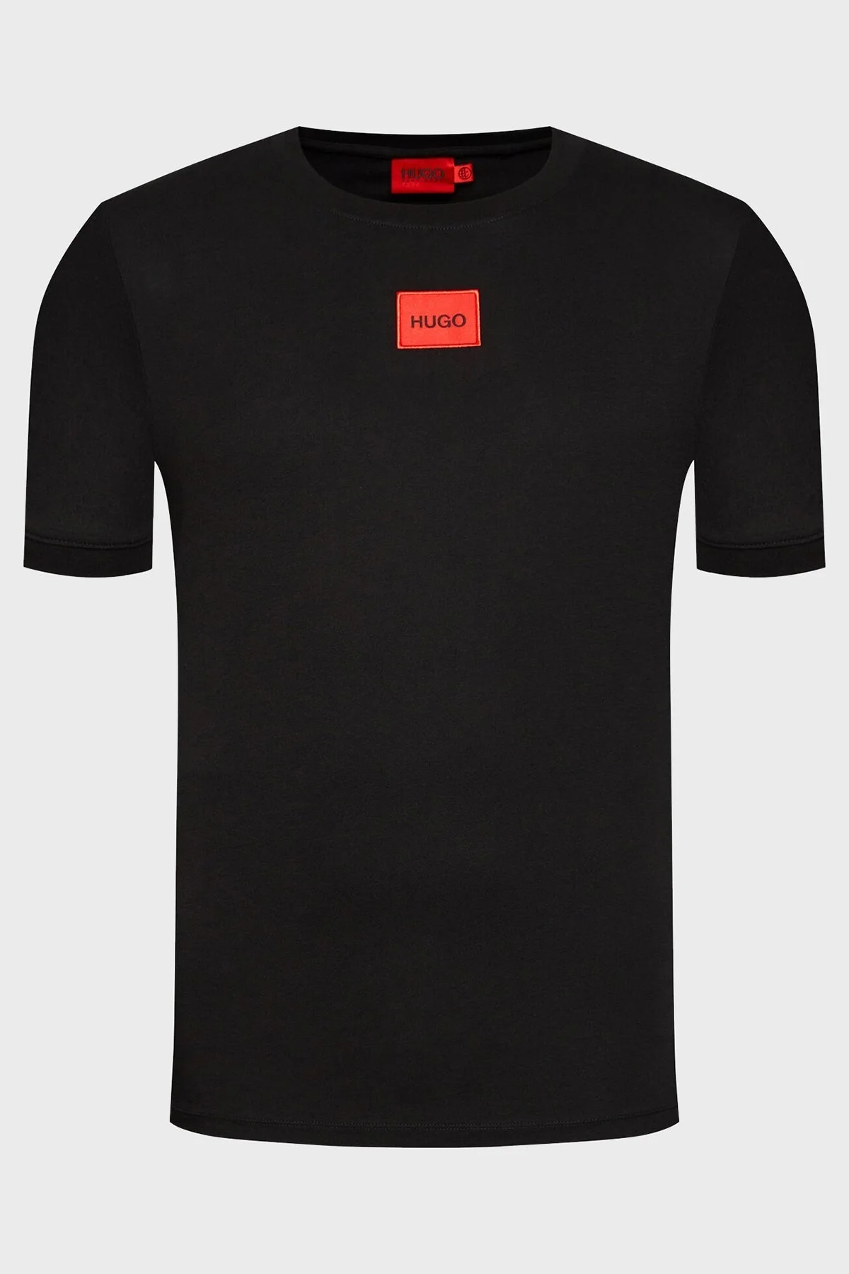 Hugo Baskılı Regular Fit Bisiklet Yaka % 100 Pamuk Erkek T Shirt 50447978 001 SİYAH - 4