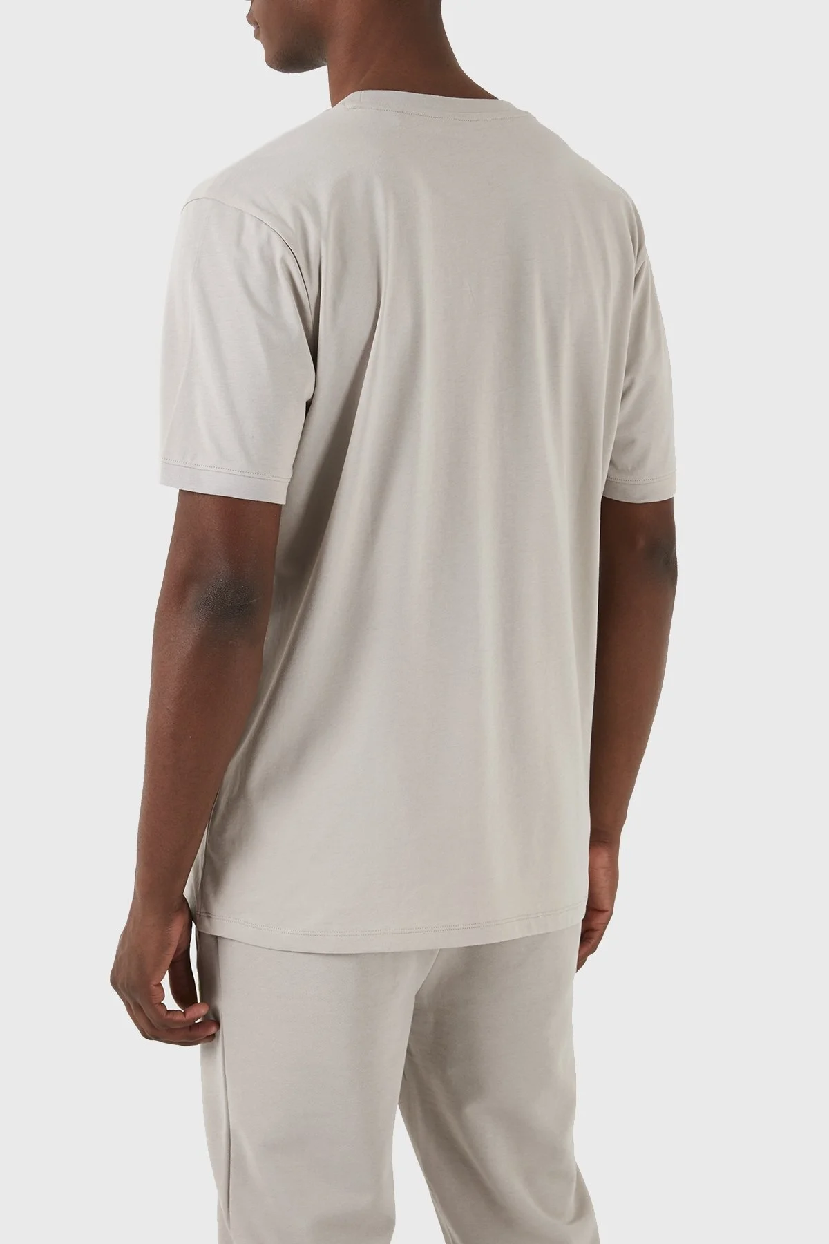 Hugo Baskılı Regular Fit Bisiklet Yaka % 100 Pamuk Erkek T Shirt 50447978 055 GRİ - 5