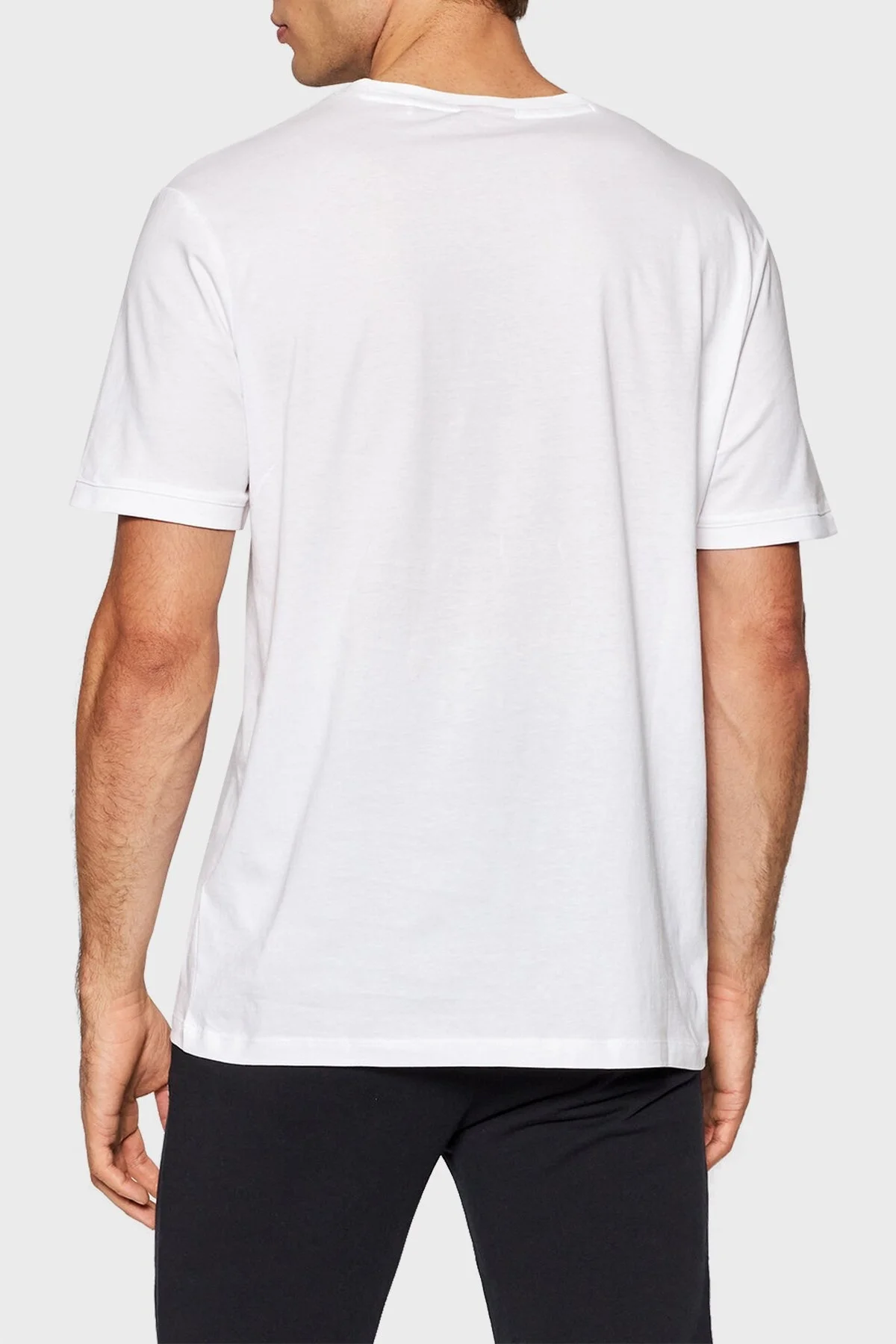 Hugo Baskılı Regular Fit Bisiklet Yaka % 100 Pamuk Erkek T Shirt 50447978 100 BEYAZ - 2