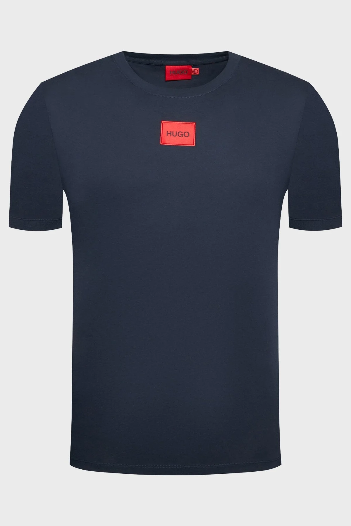 Hugo Baskılı Regular Fit Bisiklet Yaka % 100 Pamuk Erkek T Shirt 50447978 405 LACİVERT - 5