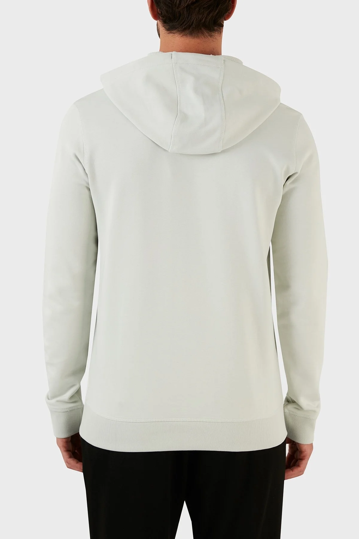 Hugo Baskılı Regular Fit Kapüşonlu Kanguru Cepli Pamuklu Erkek Sweat 50458700 331 MİNT - 2