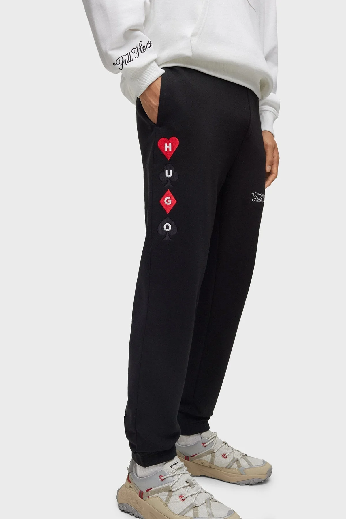 Hugo Belden Bağlamalı Relaxed Fit Pamuklu Spor Erkek Pantolon 50499743 001 SİYAH - 2