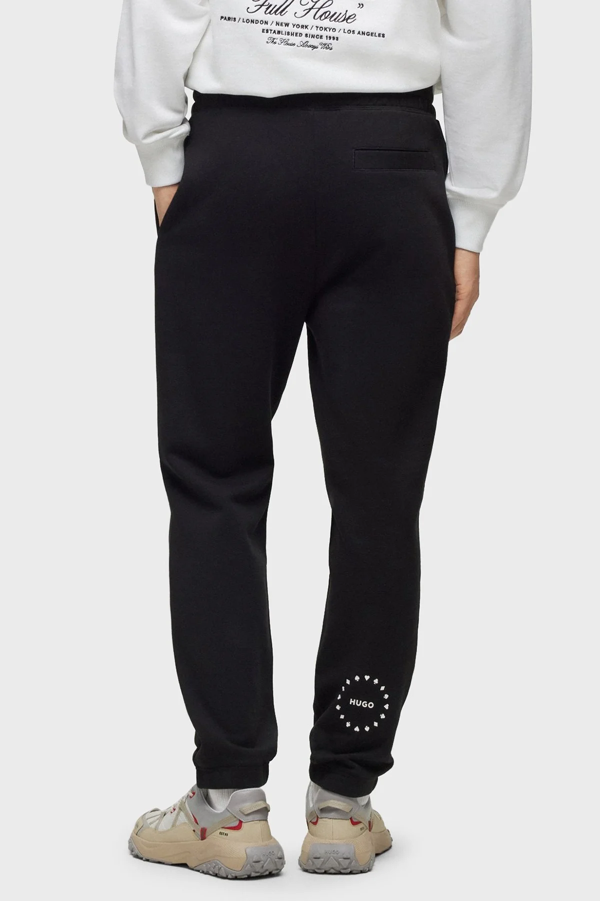 Hugo Belden Bağlamalı Relaxed Fit Pamuklu Spor Erkek Pantolon 50499743 001 SİYAH - 4