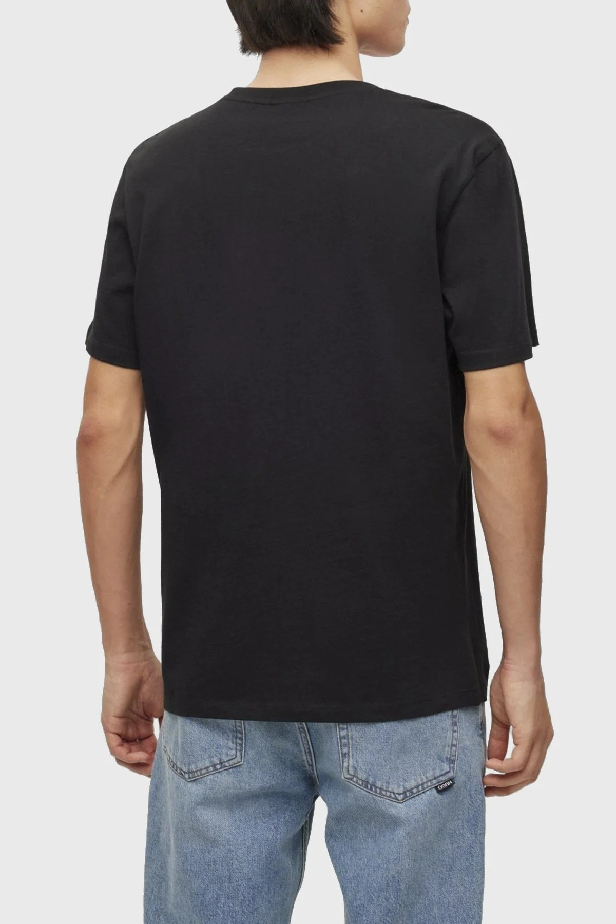 Hugo Bisiklet Yaka % 100 Pamuk Regular Fit 2 Pack Erkek T Shirt 50492550 001 SİYAH - 3