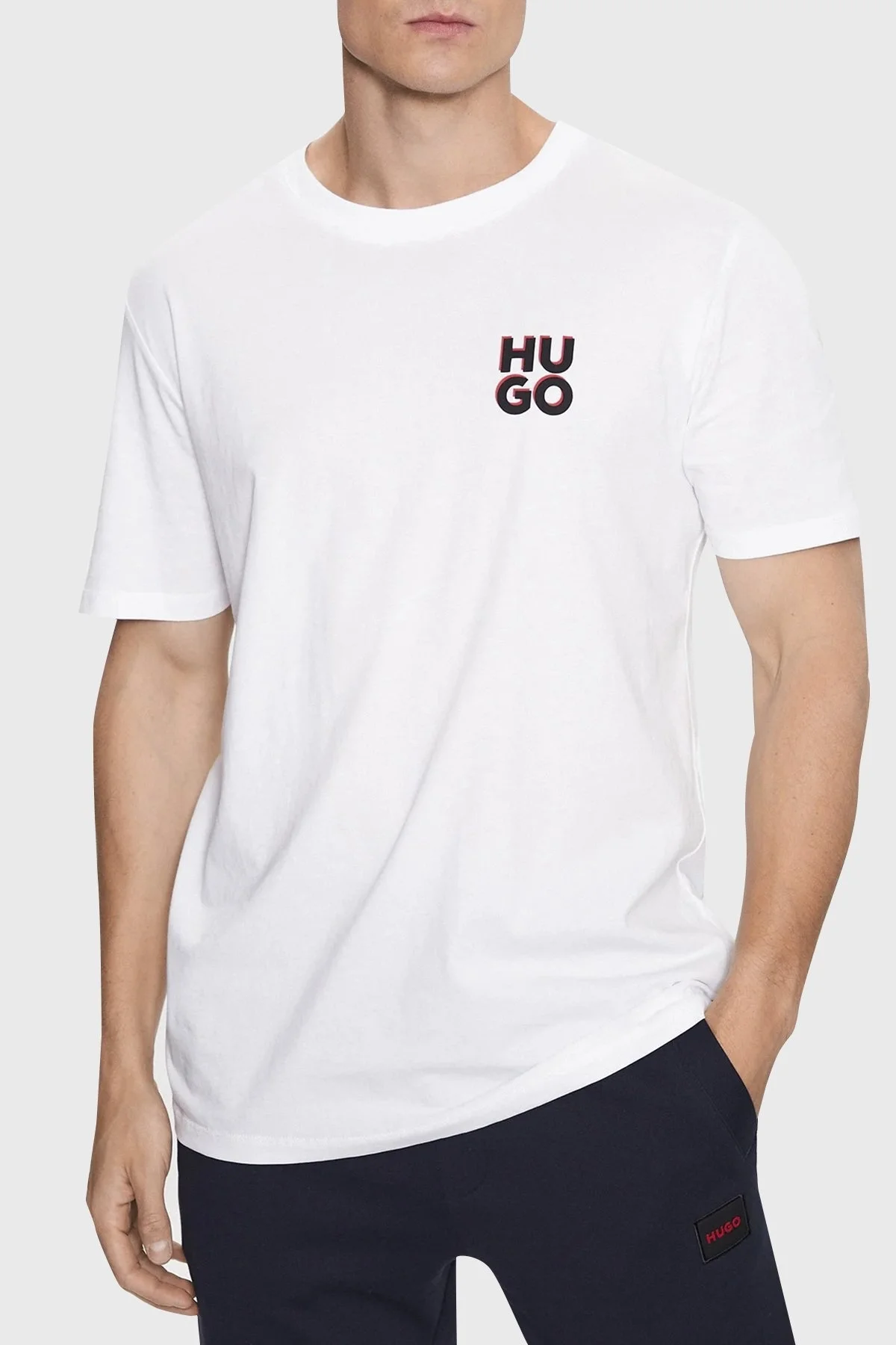 Hugo Bisiklet Yaka % 100 Pamuk Regular Fit 2 Pack Erkek T Shirt 50492550 100 BEYAZ - 2