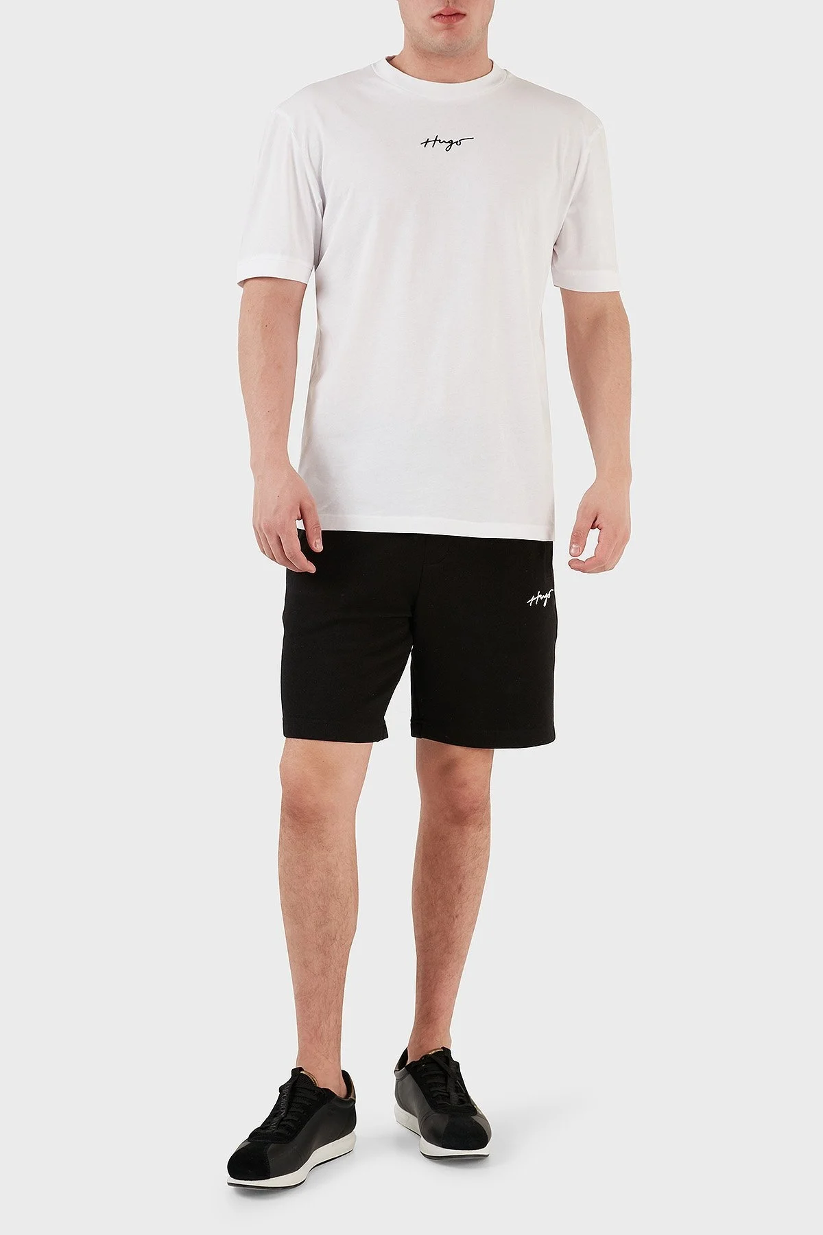 Hugo Bisiklet Yaka % 100 Pamuk Relaxed Fit Erkek T Shirt 50486471 100 BEYAZ - 4