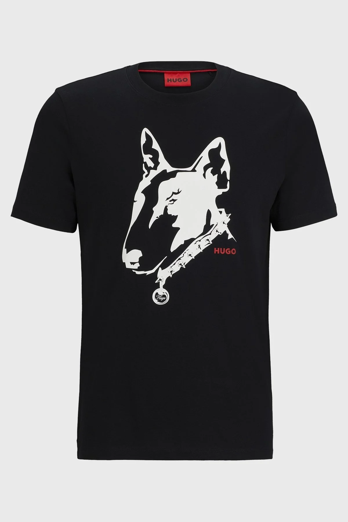 Hugo Bisiklet Yaka Regular Fit Pamuklu Jarse Erkek T Shirt 50504916 001 SİYAH - 5
