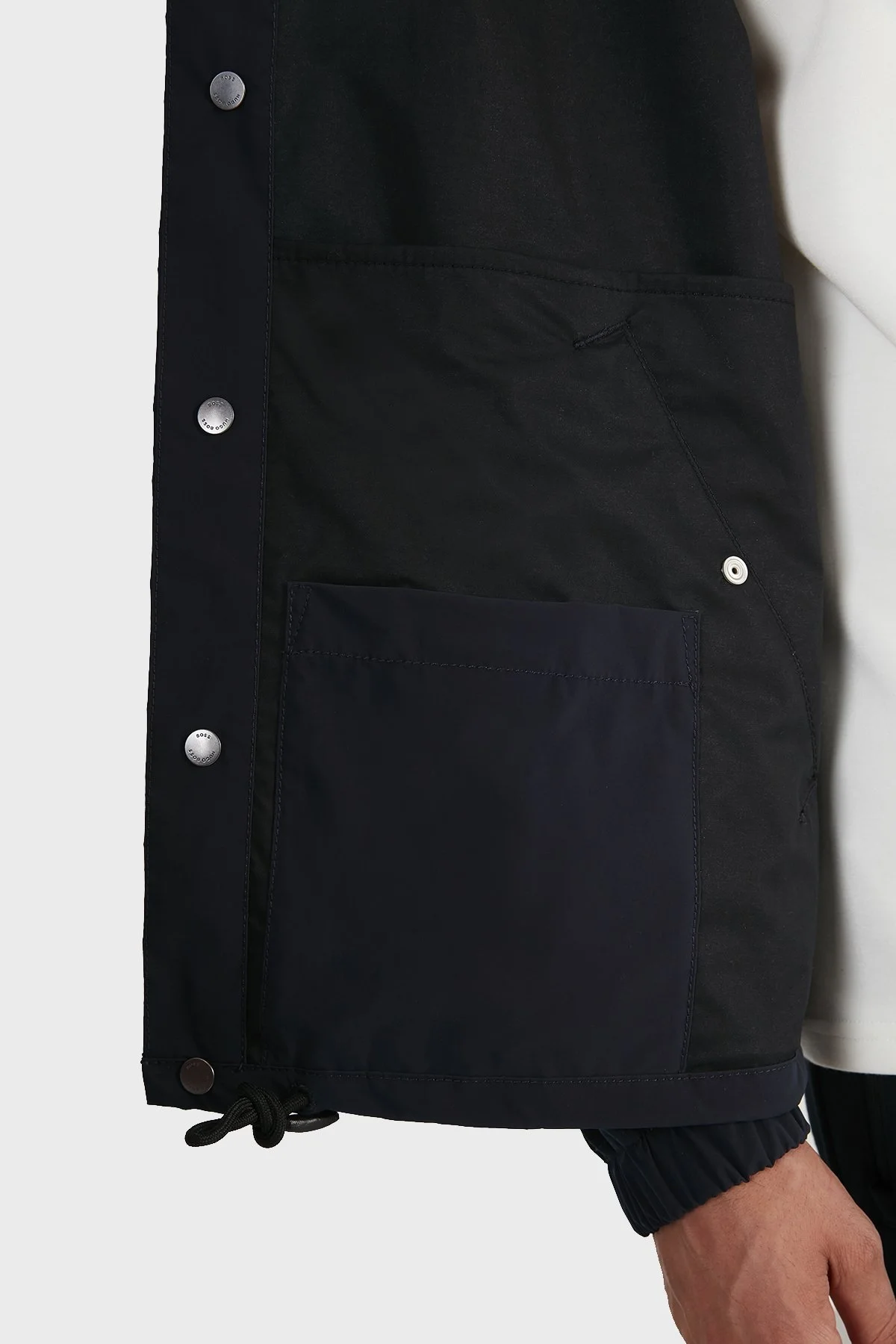 Hugo Boss Relaxed Fit Cepli % 100 Pamuk Erkek Ceket 50455704 404 LACİVERT - 7