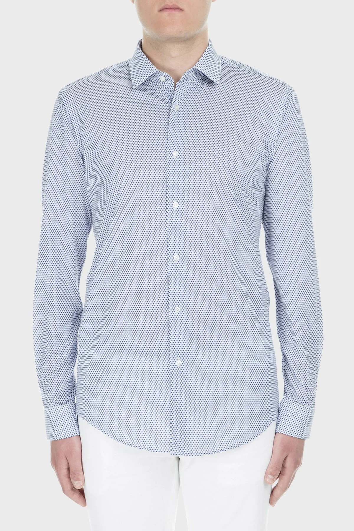 Hugo Boss Erkek Gömlek 50405173 420 MAVİ - 1