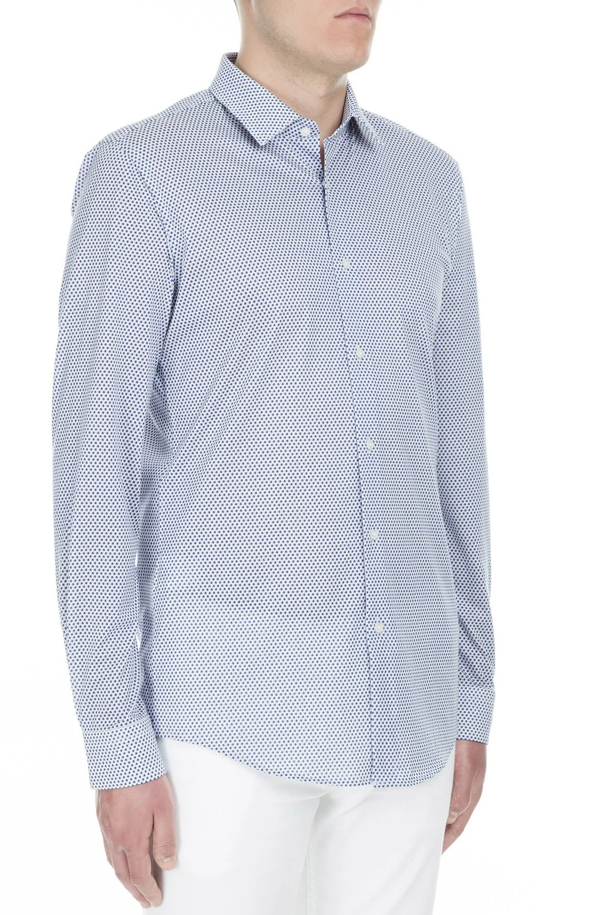 Hugo Boss Erkek Gömlek 50405173 420 MAVİ - 3