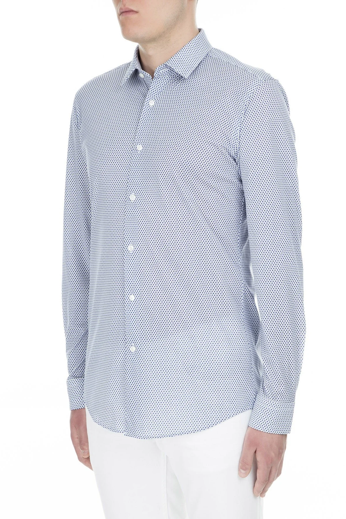 Hugo Boss Erkek Gömlek 50405173 420 MAVİ - 4