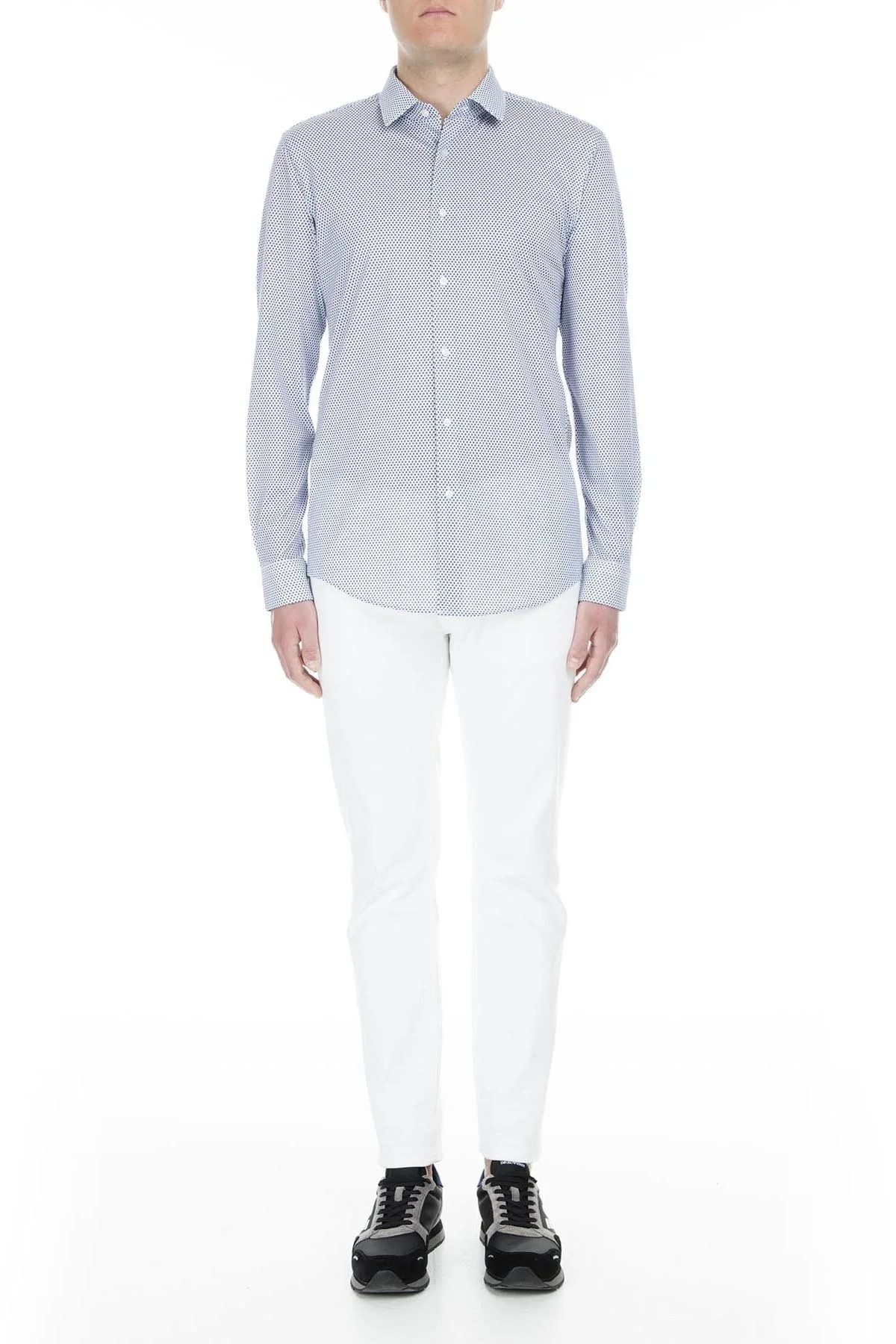 Hugo Boss Erkek Gömlek 50405173 420 MAVİ - 5