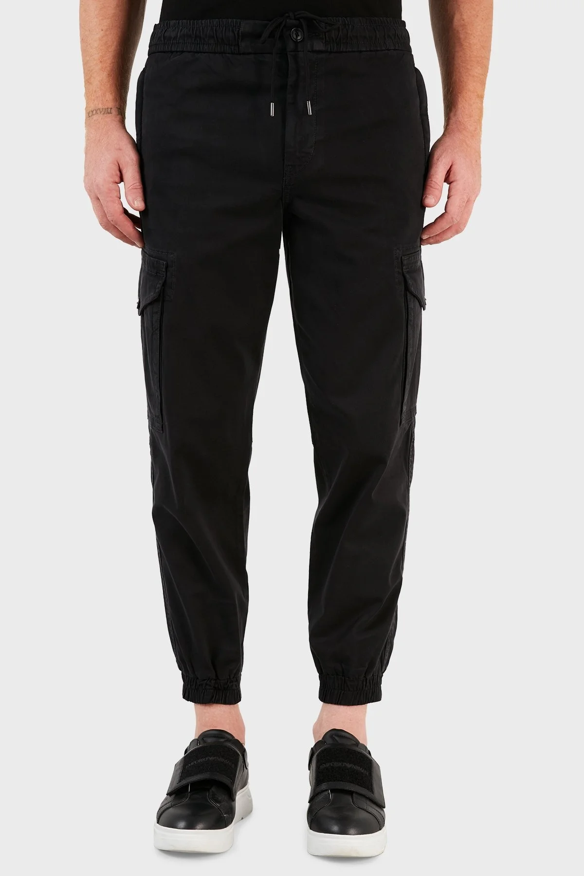 Hugo Boss Streç Pamuklu Relaxed Fit Kargo Erkek Pantolon 50456791 001 SİYAH - 2