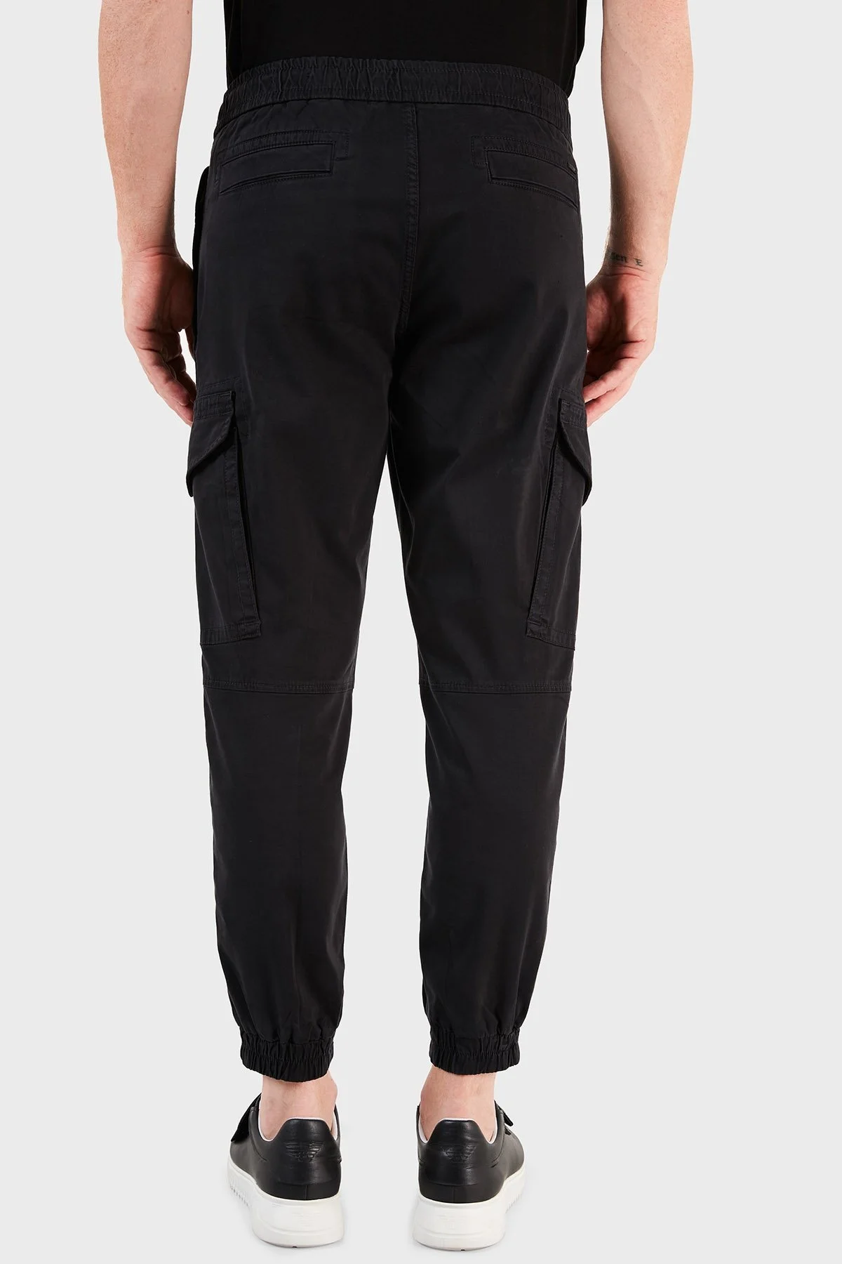 Hugo Boss Streç Pamuklu Relaxed Fit Kargo Erkek Pantolon 50456791 001 SİYAH - 4