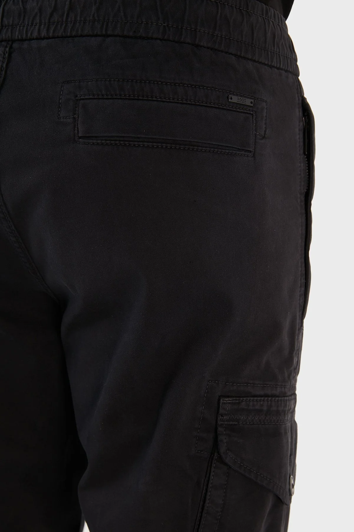 Hugo Boss Streç Pamuklu Relaxed Fit Kargo Erkek Pantolon 50456791 001 SİYAH - 6