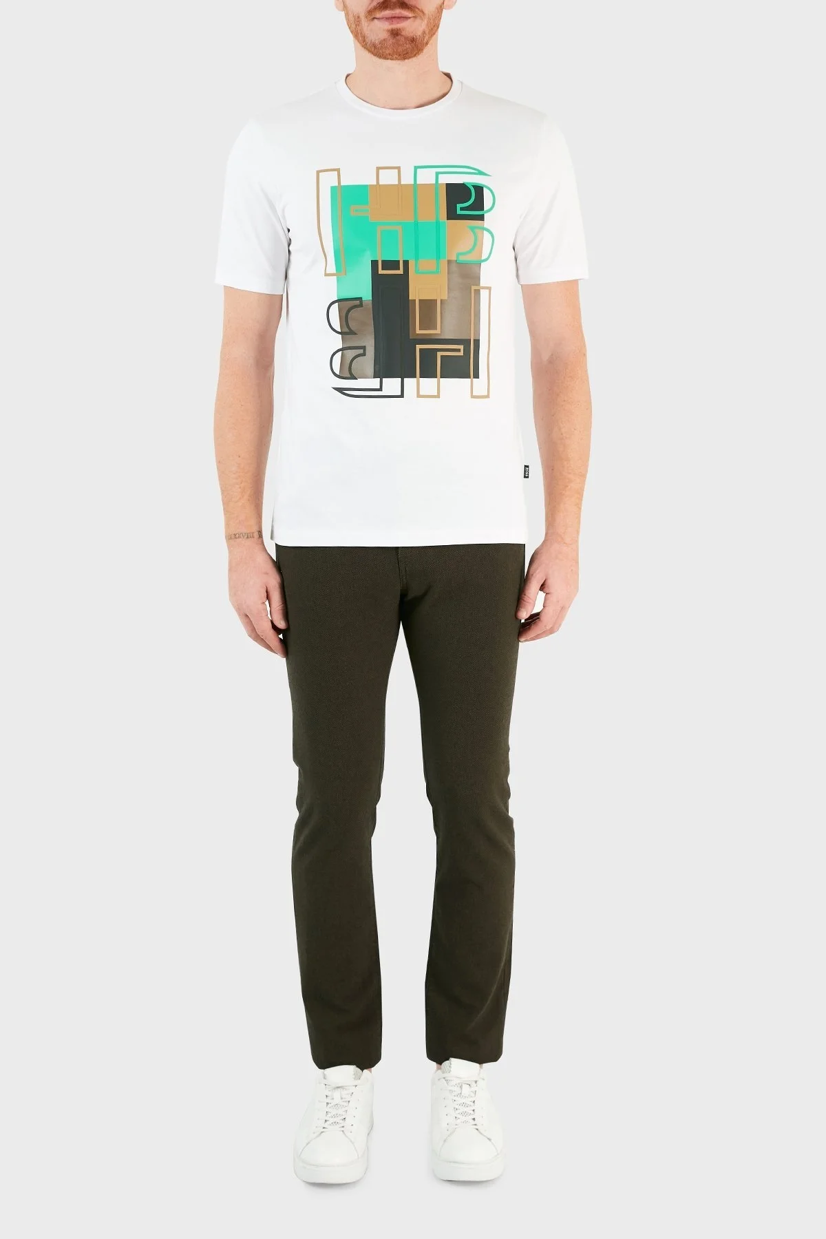 Hugo Boss Pamuklu Slim Fit Erkek Pantolon 50458270 308 HAKİ - 1