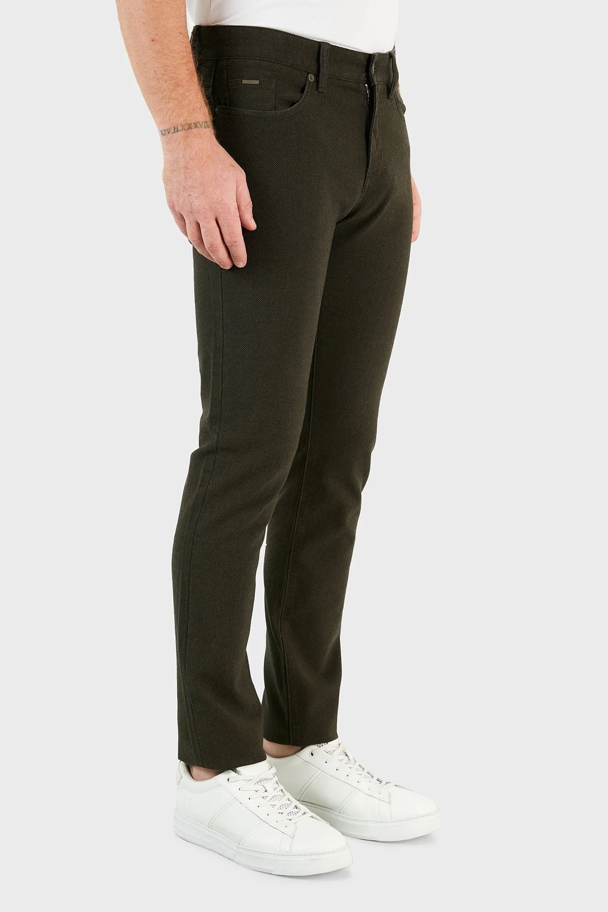 Hugo Boss Pamuklu Slim Fit Erkek Pantolon 50458270 308 HAKİ - 3