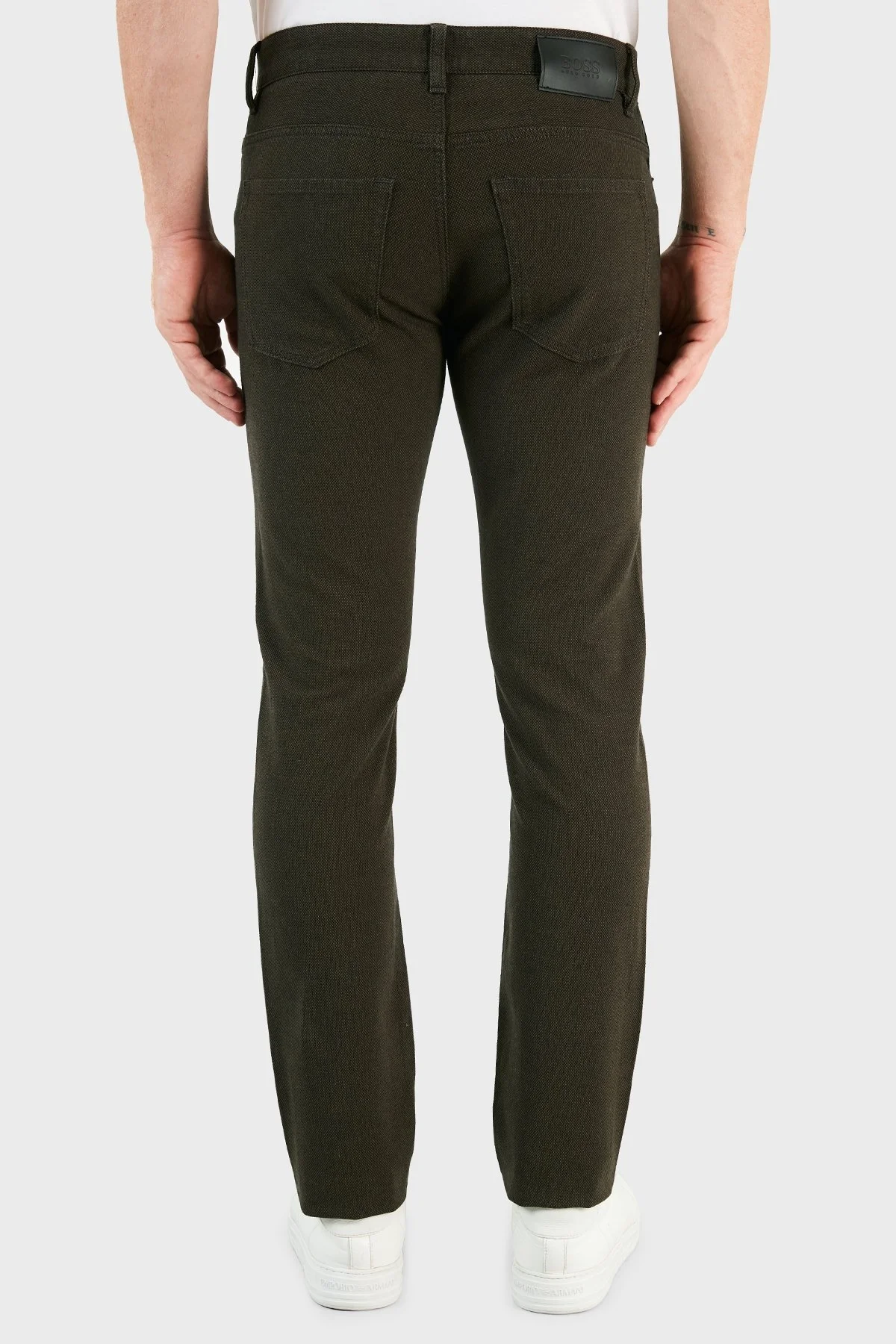 Hugo Boss Pamuklu Slim Fit Erkek Pantolon 50458270 308 HAKİ - 4