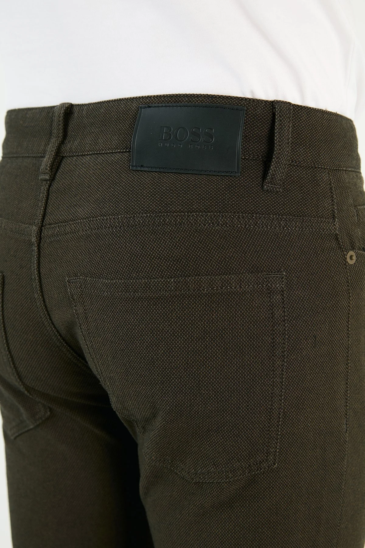 Hugo Boss Pamuklu Slim Fit Erkek Pantolon 50458270 308 HAKİ - 6