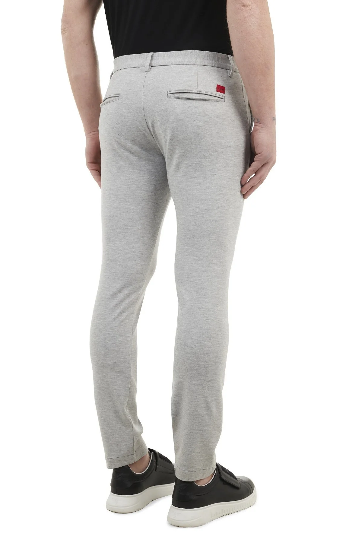 Hugo Boss Extra Slim Fit Cepli Erkek Pantolon 50437956 061 GRİ - 3