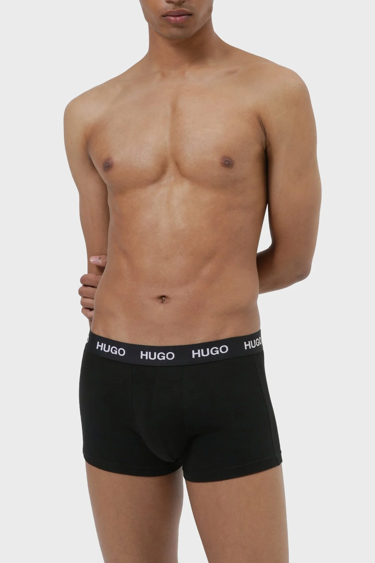 Hugo Pamuklu 3 Pack Erkek Boxer 50435463 001 SİYAH - 10