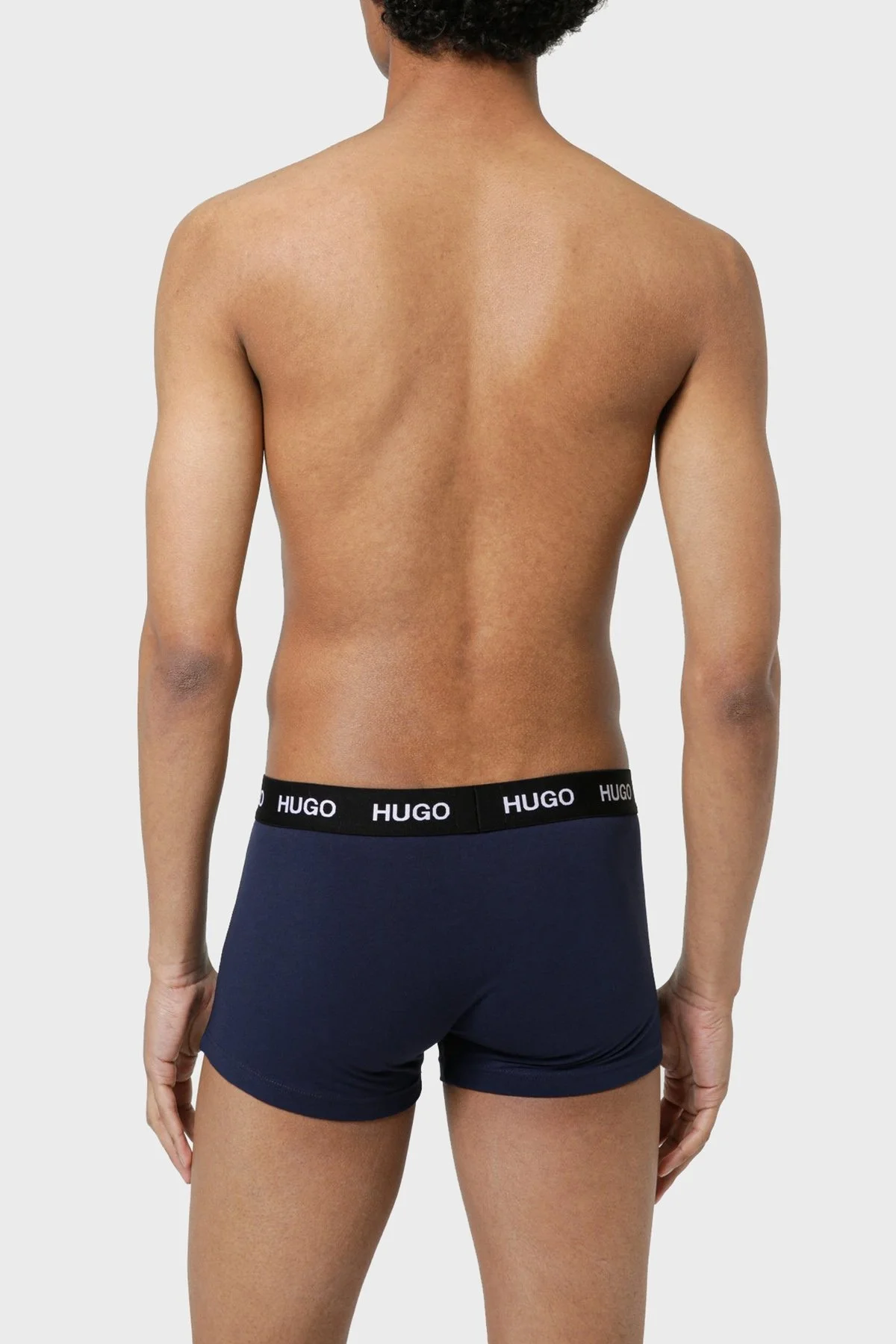 Hugo Pamuklu 3 Pack Erkek Boxer 50435463 410 LACİVERT - 11