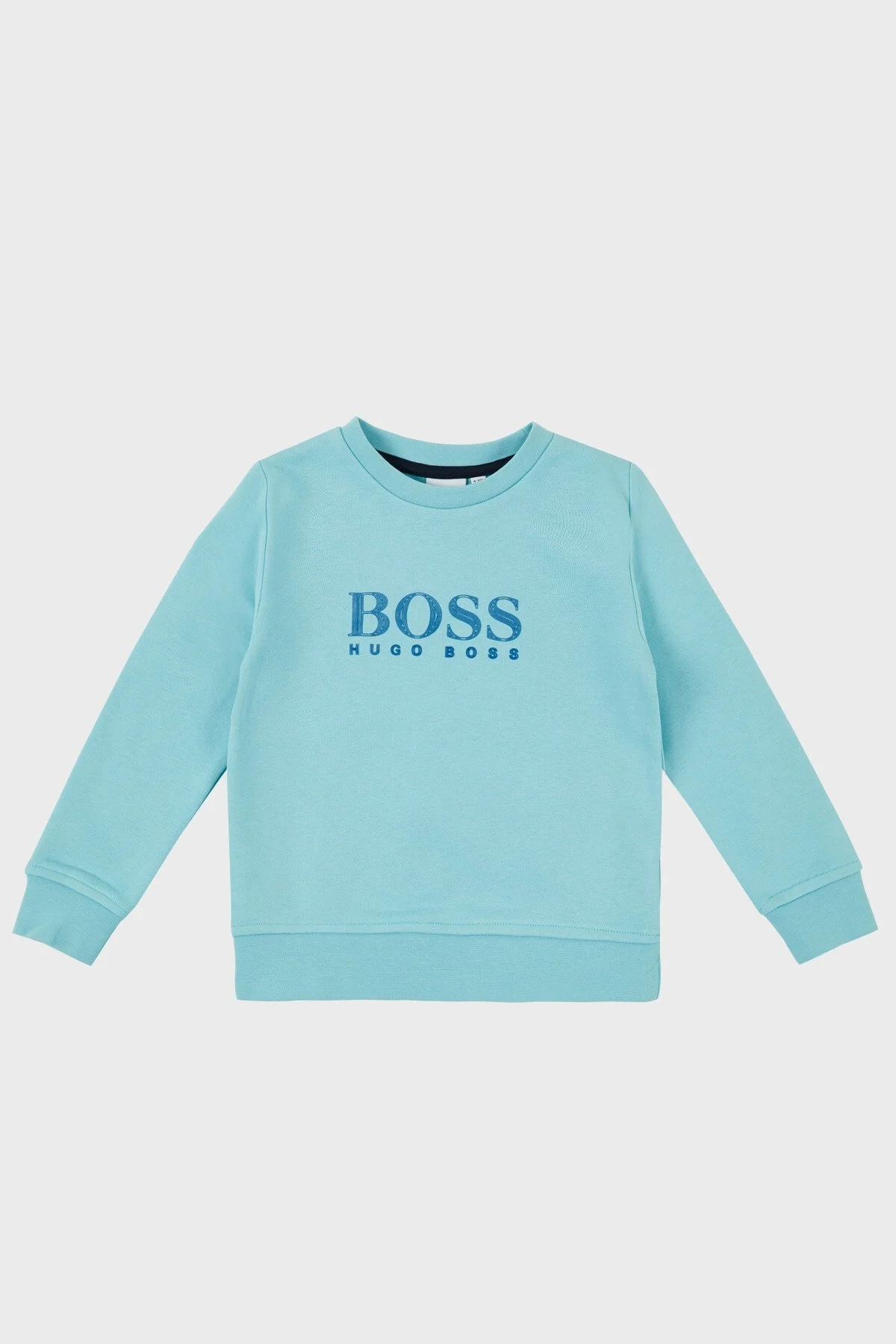 Hugo Boss Pamuklu Bisiklet Yaka Çocuk 25L34 748 Sweat 25L34/748 WATER GREEN TURKUAZ - 1