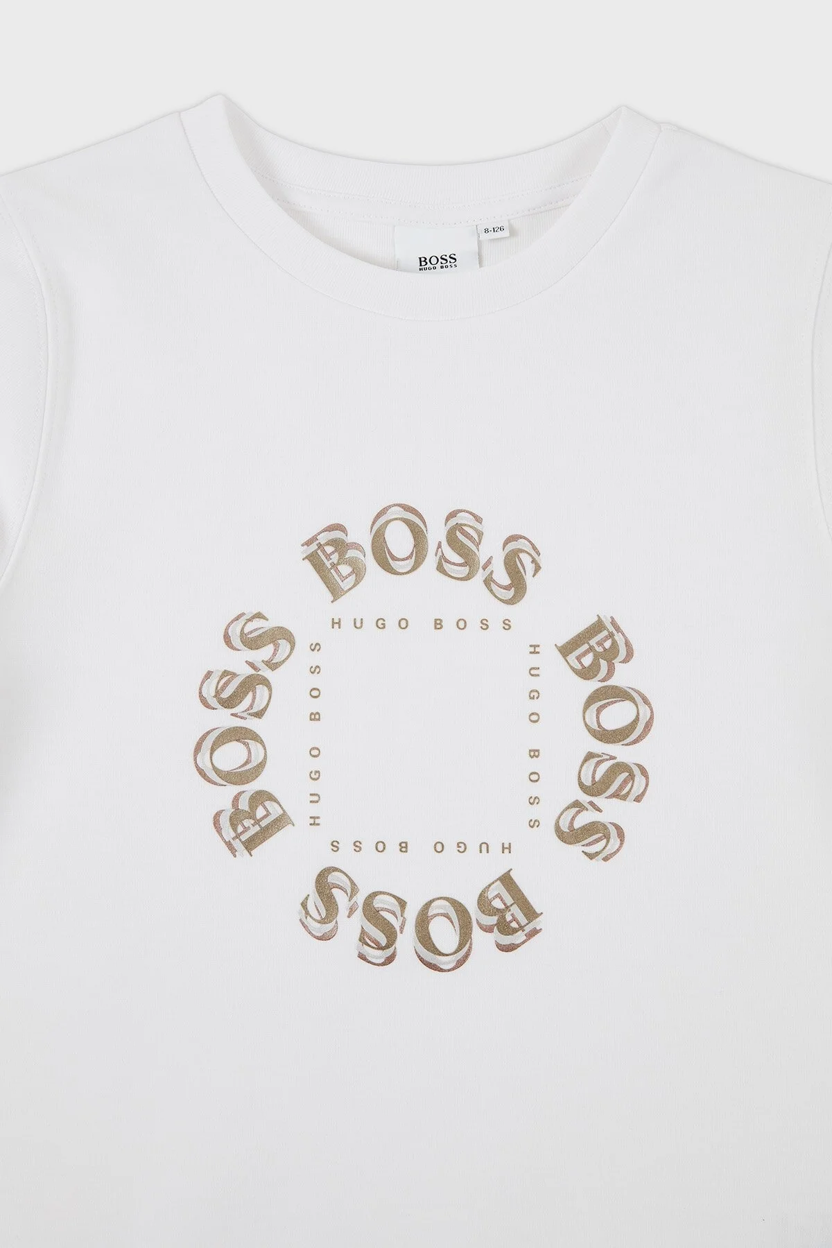 Hugo Boss Pamuklu Bisiklet Yaka Çocuk 25L39 10B Sweat 25L39/10B WHITE BEYAZ - 3