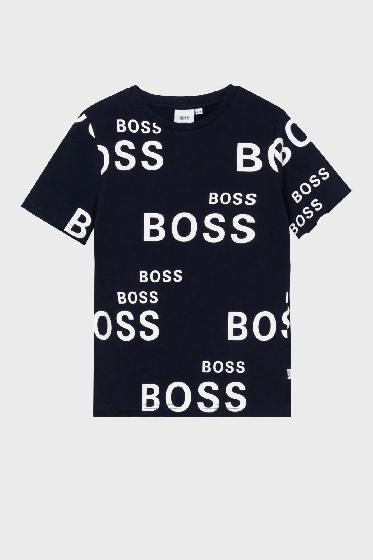 Hugo Boss Pamuklu Bisiklet Yaka Çocuk T Shirt 25G95/849 MARINE LACİVERT - 1